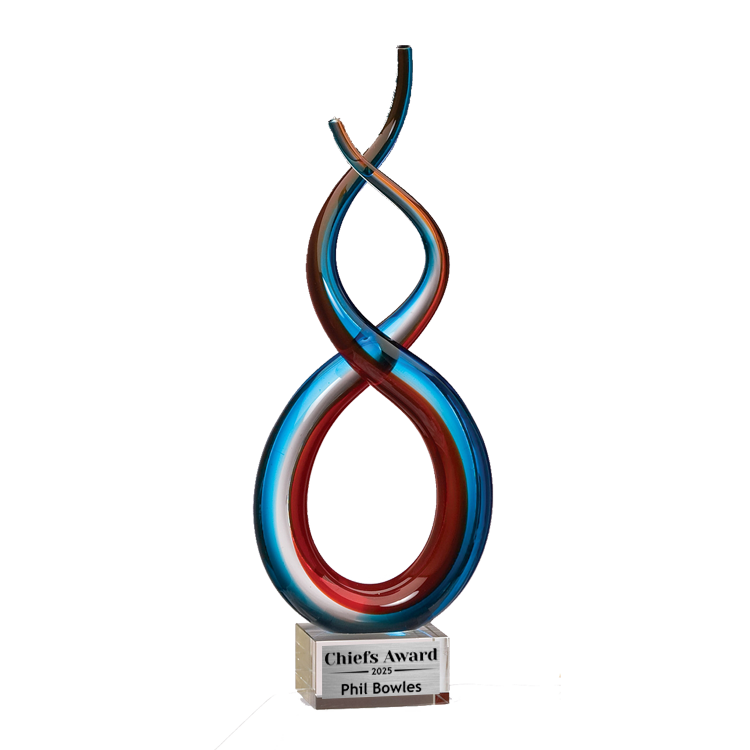 15.5" Art Glass Sculpture