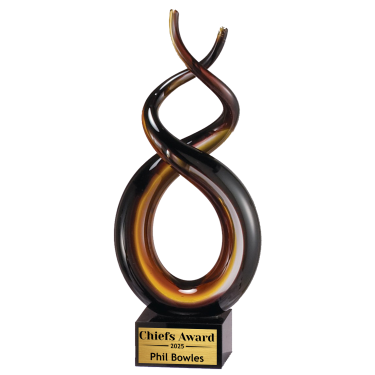 9.75" Art Glass Sculpture
