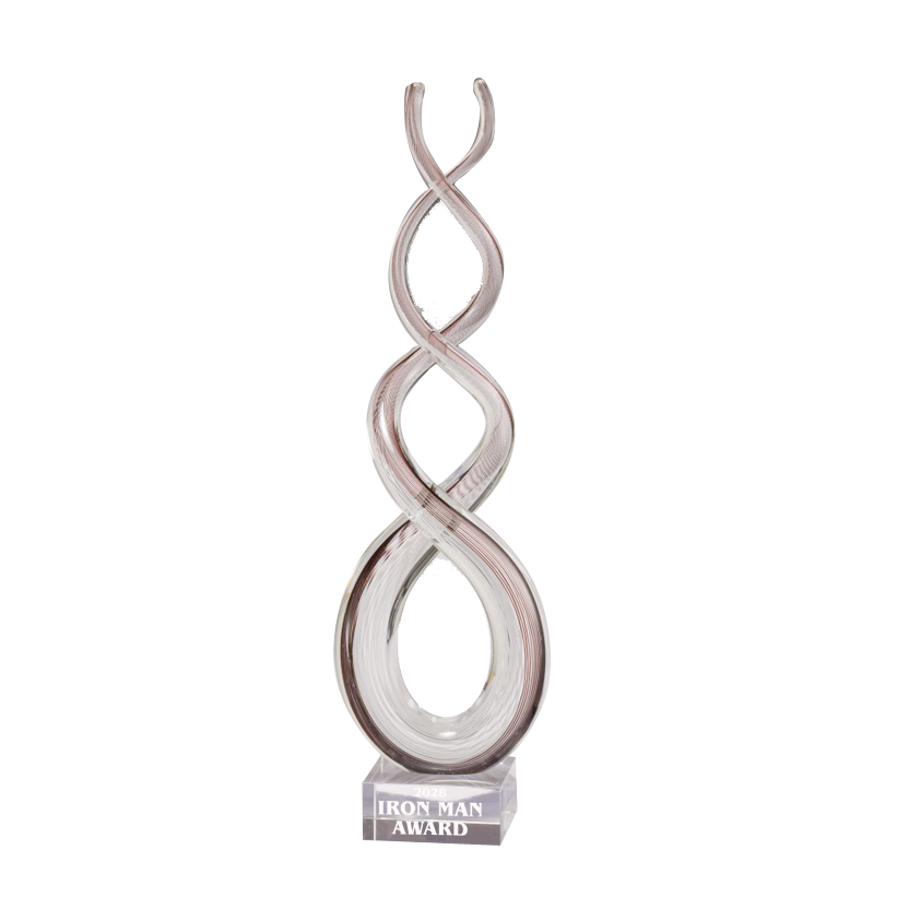 Hand Blown Art Glass Sculpture Award