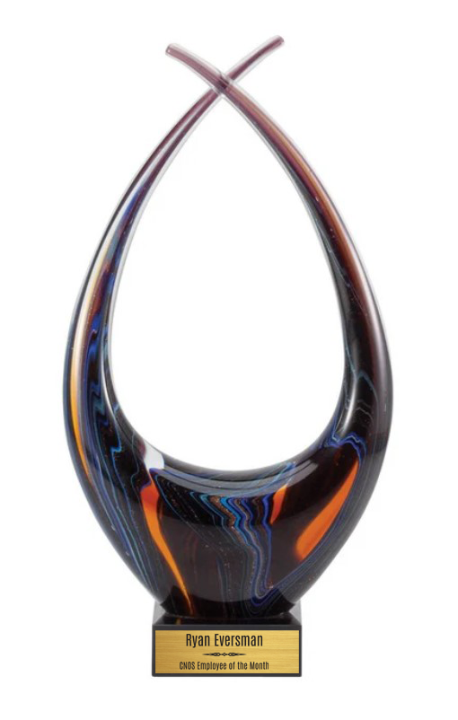 13.25" Art Glass Sculpture