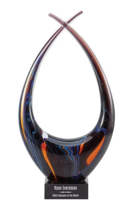 13.25" Art Glass Sculpture