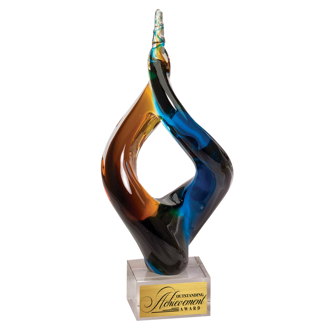 12.5" Art Glass Sculpture