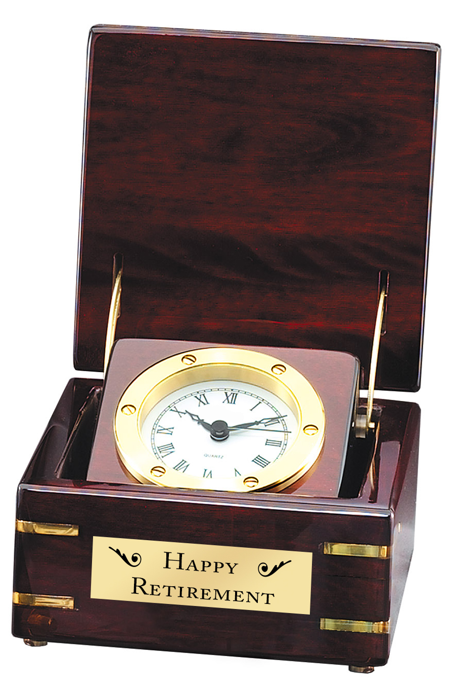 Rosewood Piano Finish Box Clock