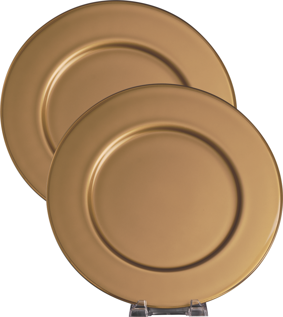 12.5" Diameter Glimmering European Glass Award Tray