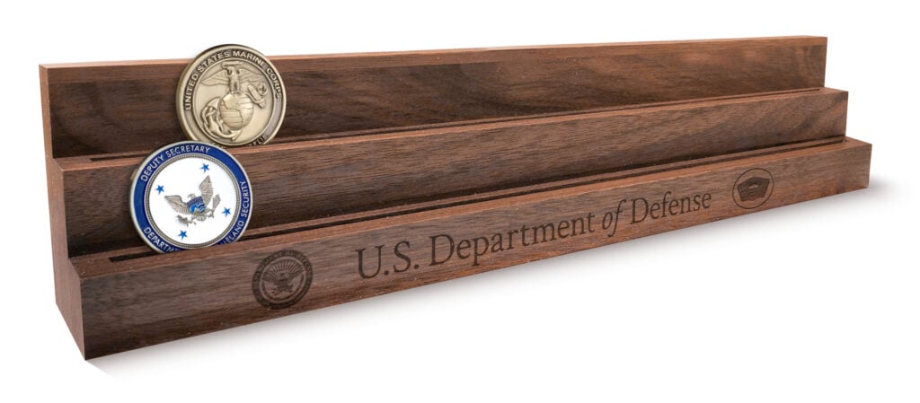 Solid Walnut Coin Display Rack