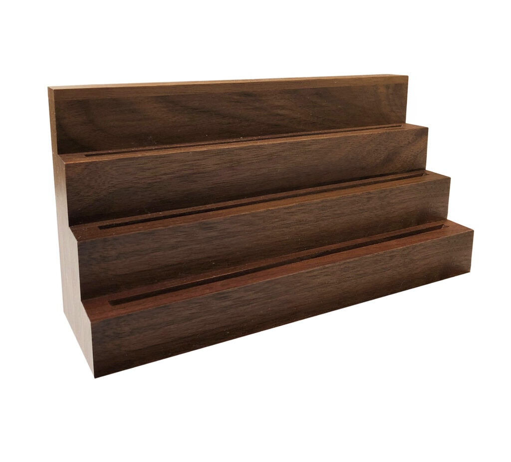 Solid Walnut Coin Display Rack