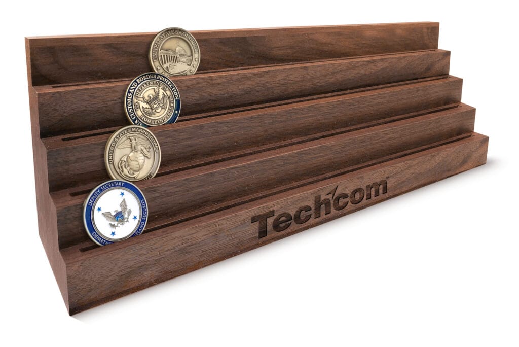 Solid Walnut Coin Display Rack