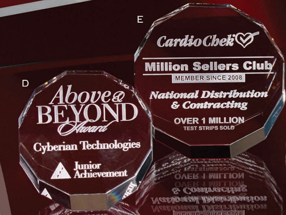 Multi-Faceted Crystal Paperweight