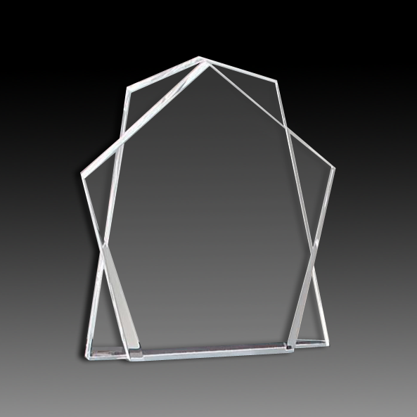 Harmony Double Pentagon Clear Acrylic