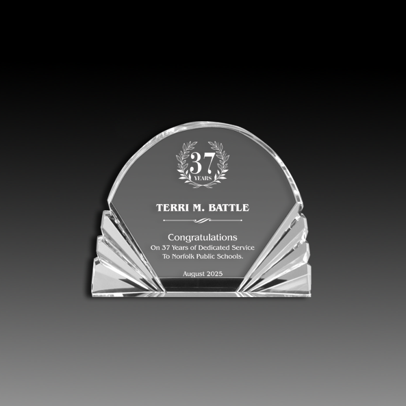 Bravo Fanfare Clear Acrylic Award