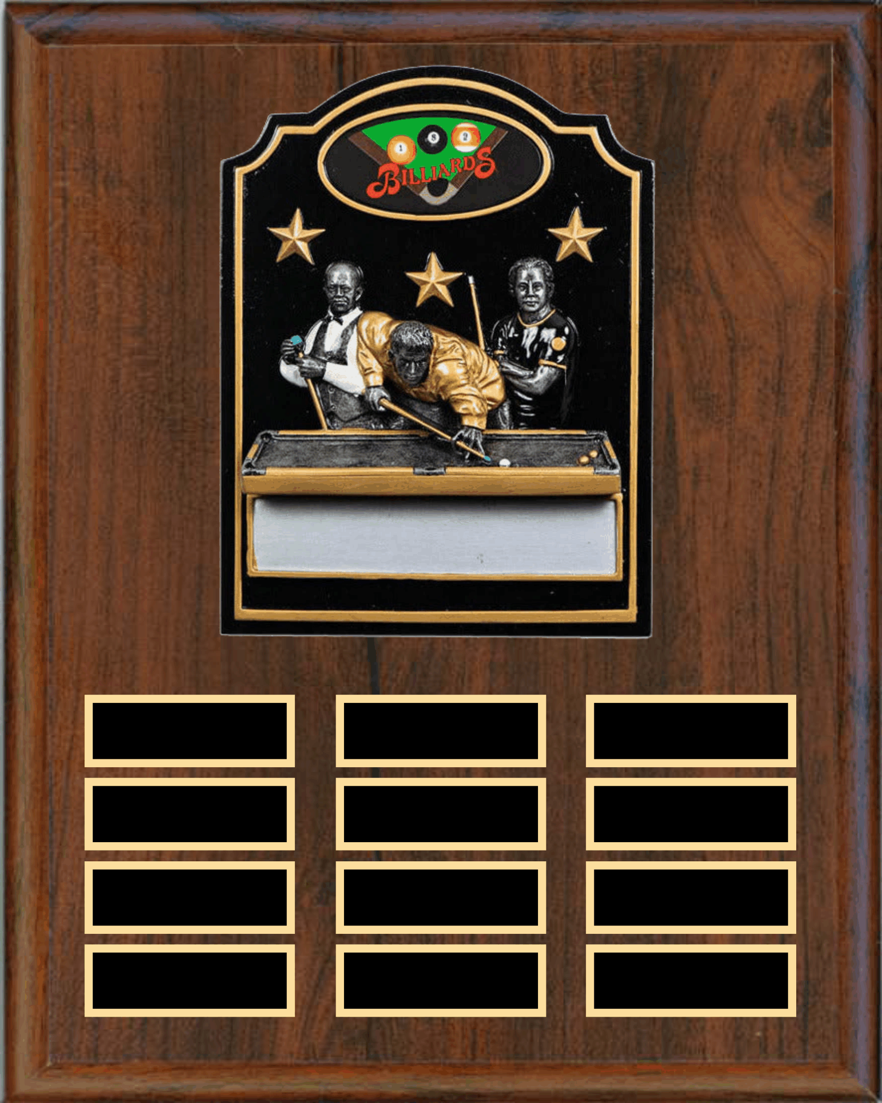 Perpetual Plaque with 12 Plates and RESIN