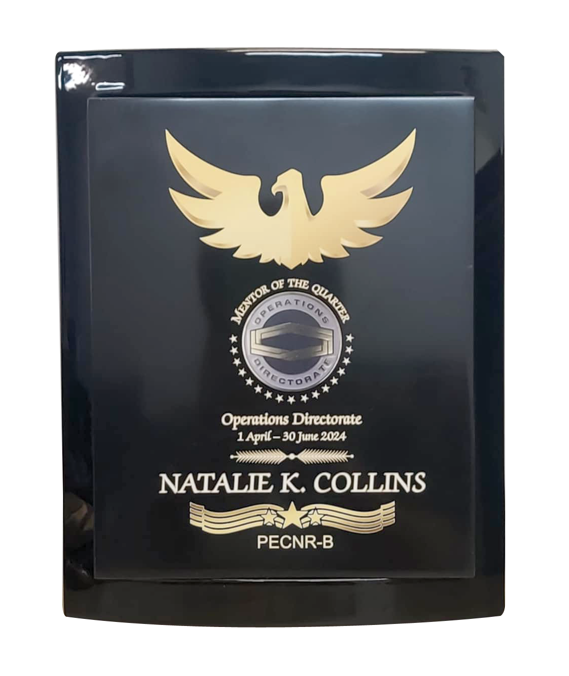 Eclipse Plaque with Marble Insert
