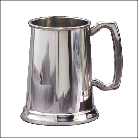 19 OZ CLEAR BOTTOM PEWTER TANKARD