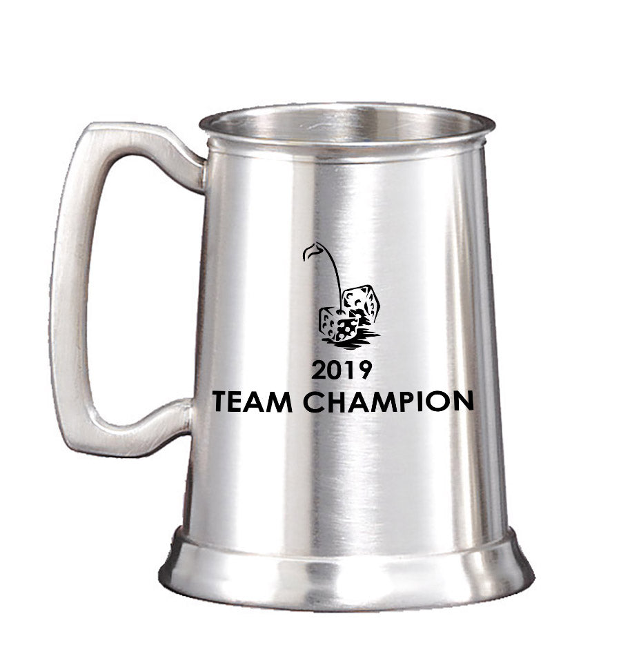 19 OZ CLEAR BOTTOM PEWTER TANKARD
