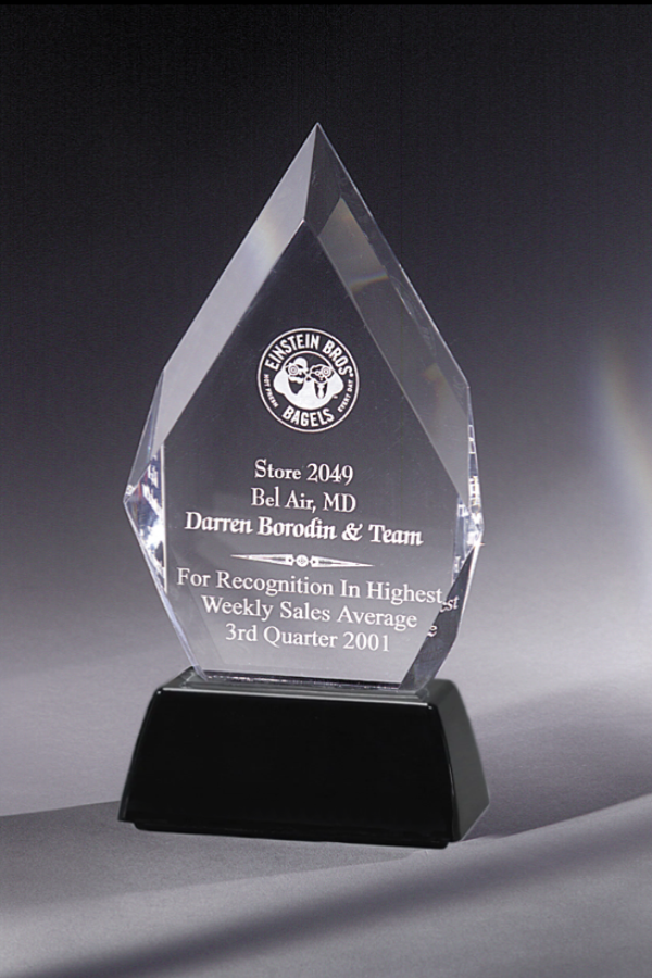 Thick Diamond Acrylic Award