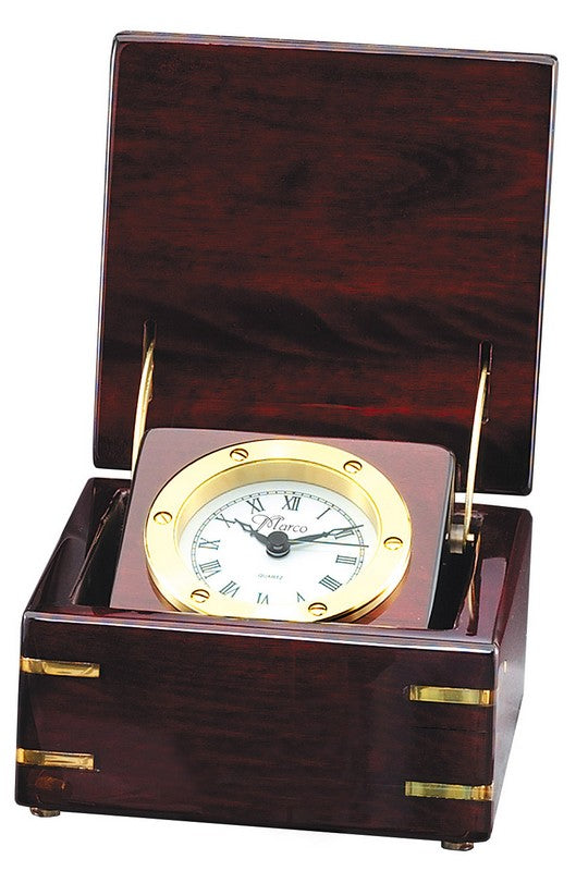 Rosewood Piano Finish Box Clock