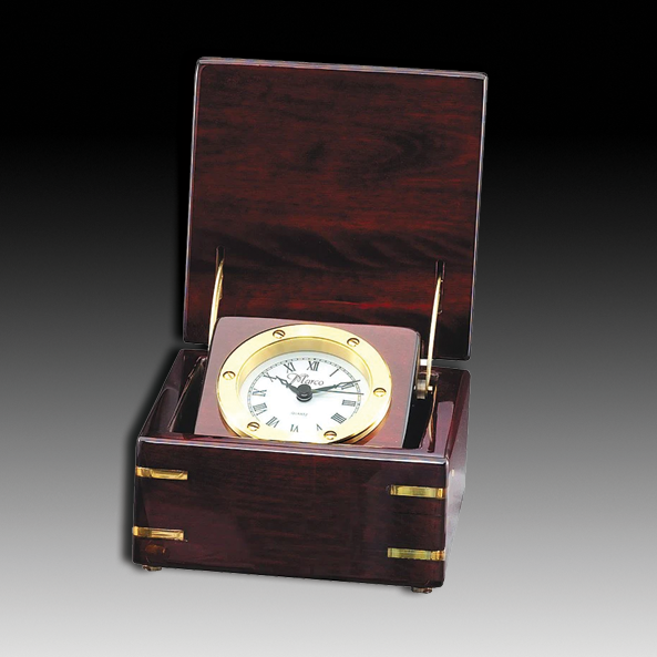 Rosewood Piano Finish Box Clock