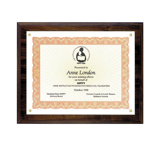 Simulated Walnut Photo Plaque