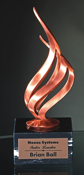 Achievement Flame on Marble Base