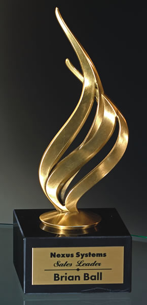 Achievement Flame on Marble Base