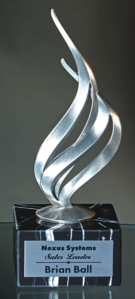 Achievement Flame on Marble Base