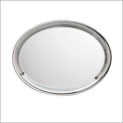 Oval Nickel Plated Tray