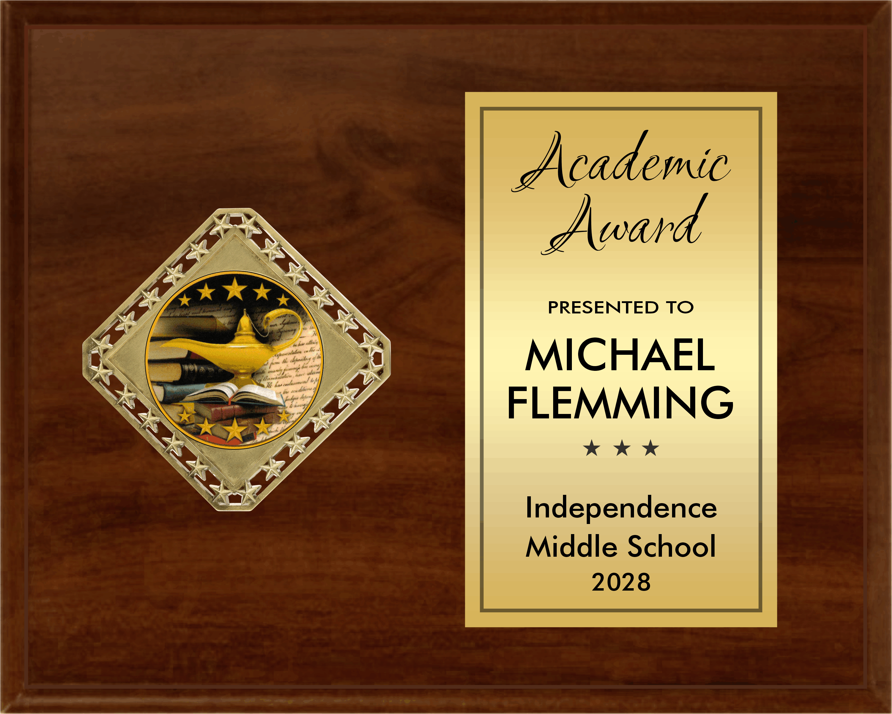 Diamond Plaque Series - Horizontal Plaque