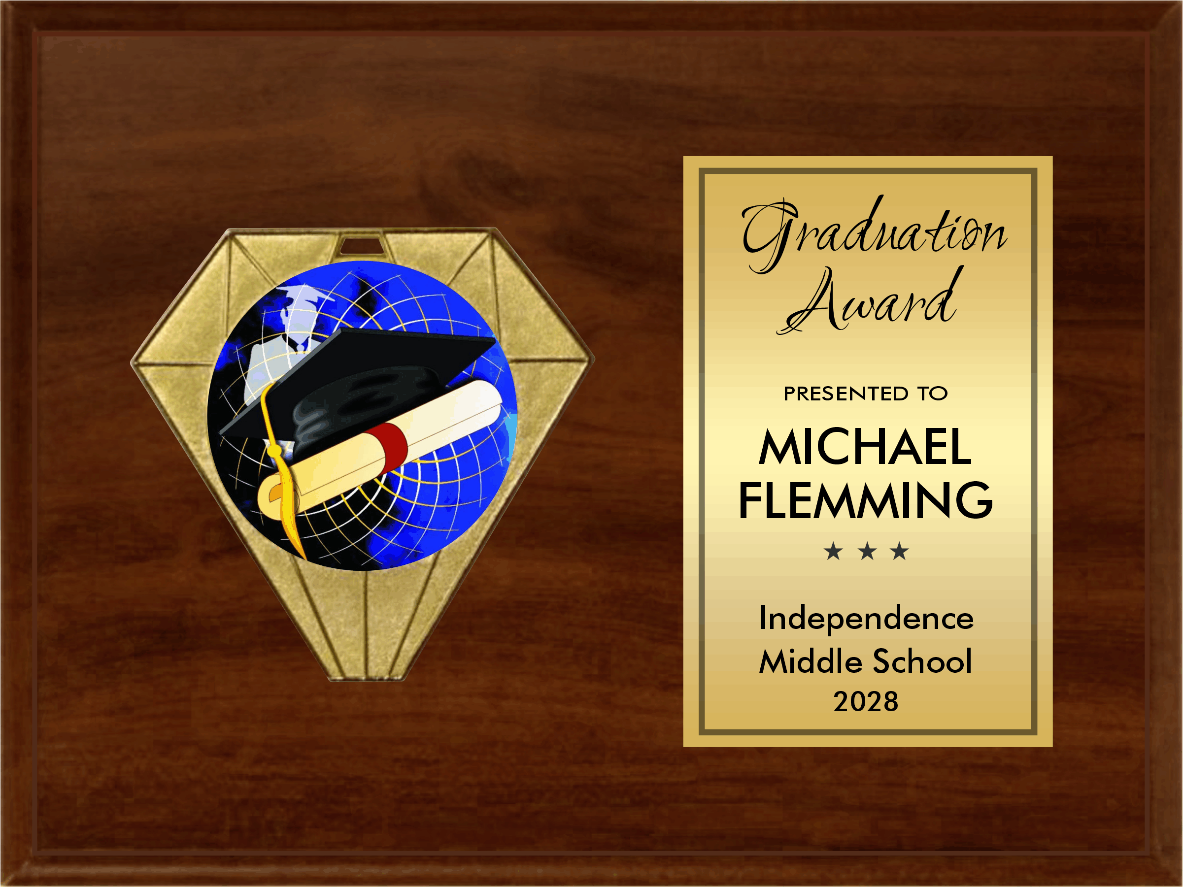 Jewel Plaque Series - Horizontal Plaque