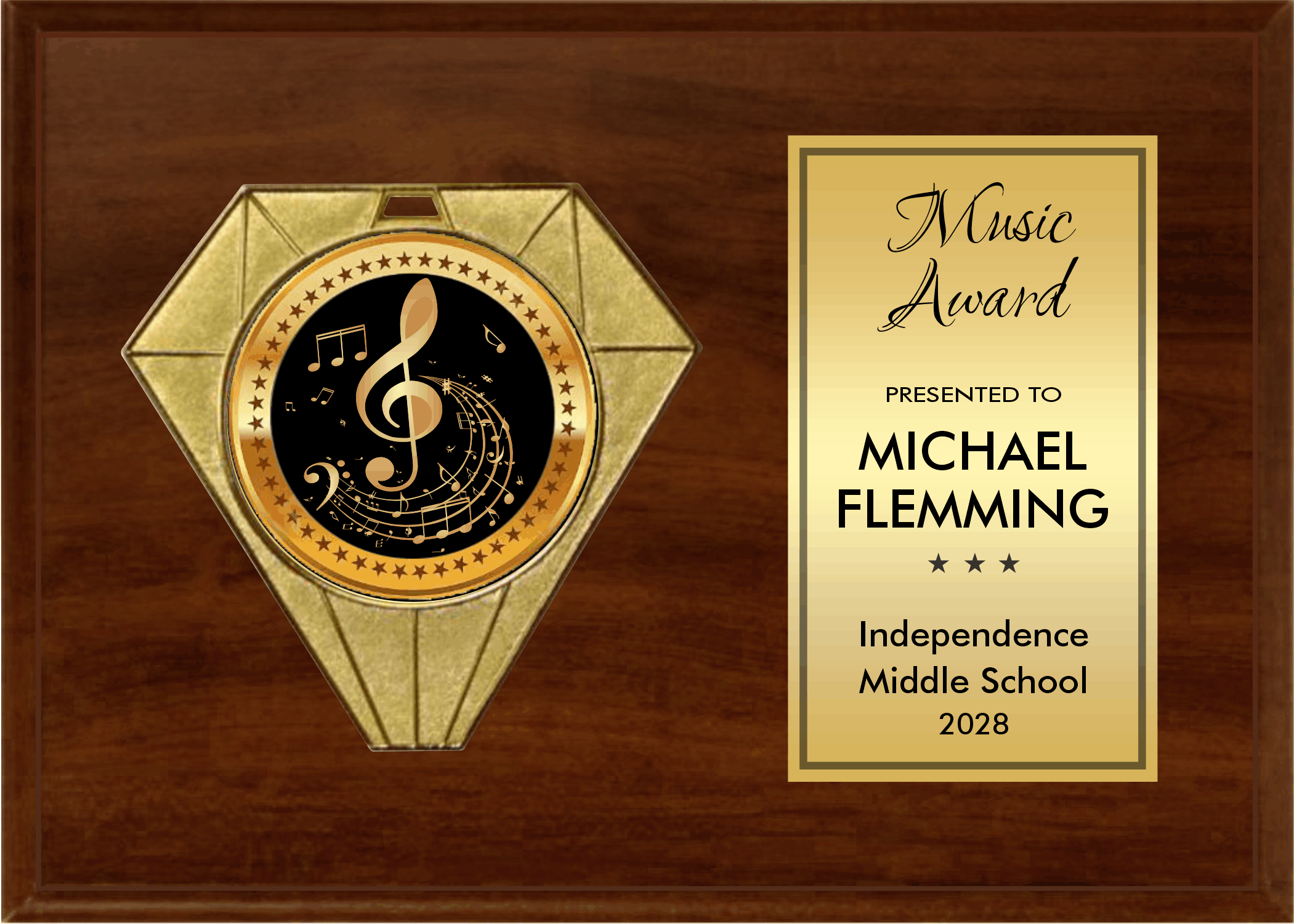 Jewel Plaque Series - Horizontal Plaque