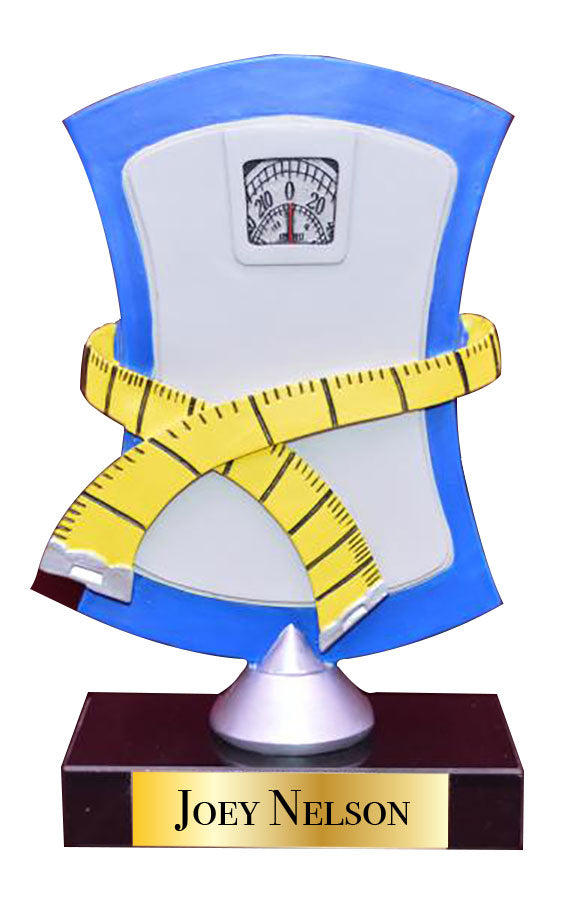 Biggest Loser Award on black marble base