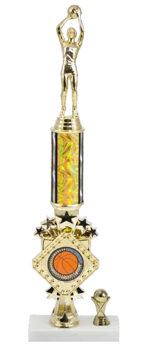 Round Column with Insert Riser, Choice of Logo, Figure and Trim