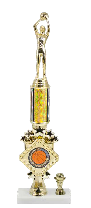 Round Column with Insert Riser, Choice of Logo, Figure and Trim