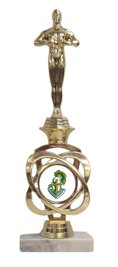 Orbit Riser with choice of Logo and Figure - 12"