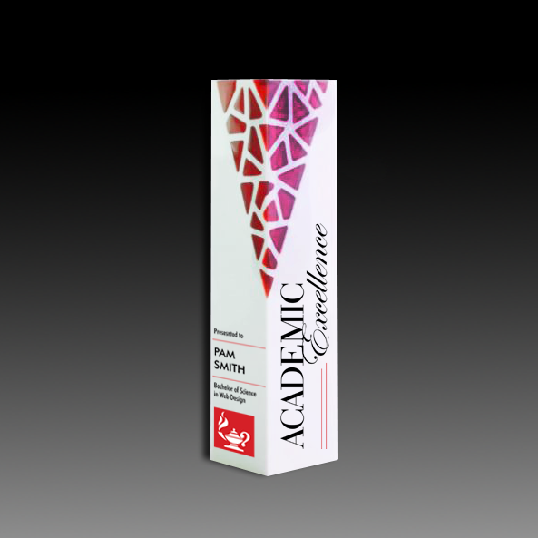 White Poly Resin with Mosaic Designs