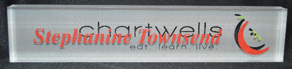 ACRYLIC DESK NAME BLOCK SIGNAGE