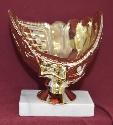Glove Trophy that holds ball