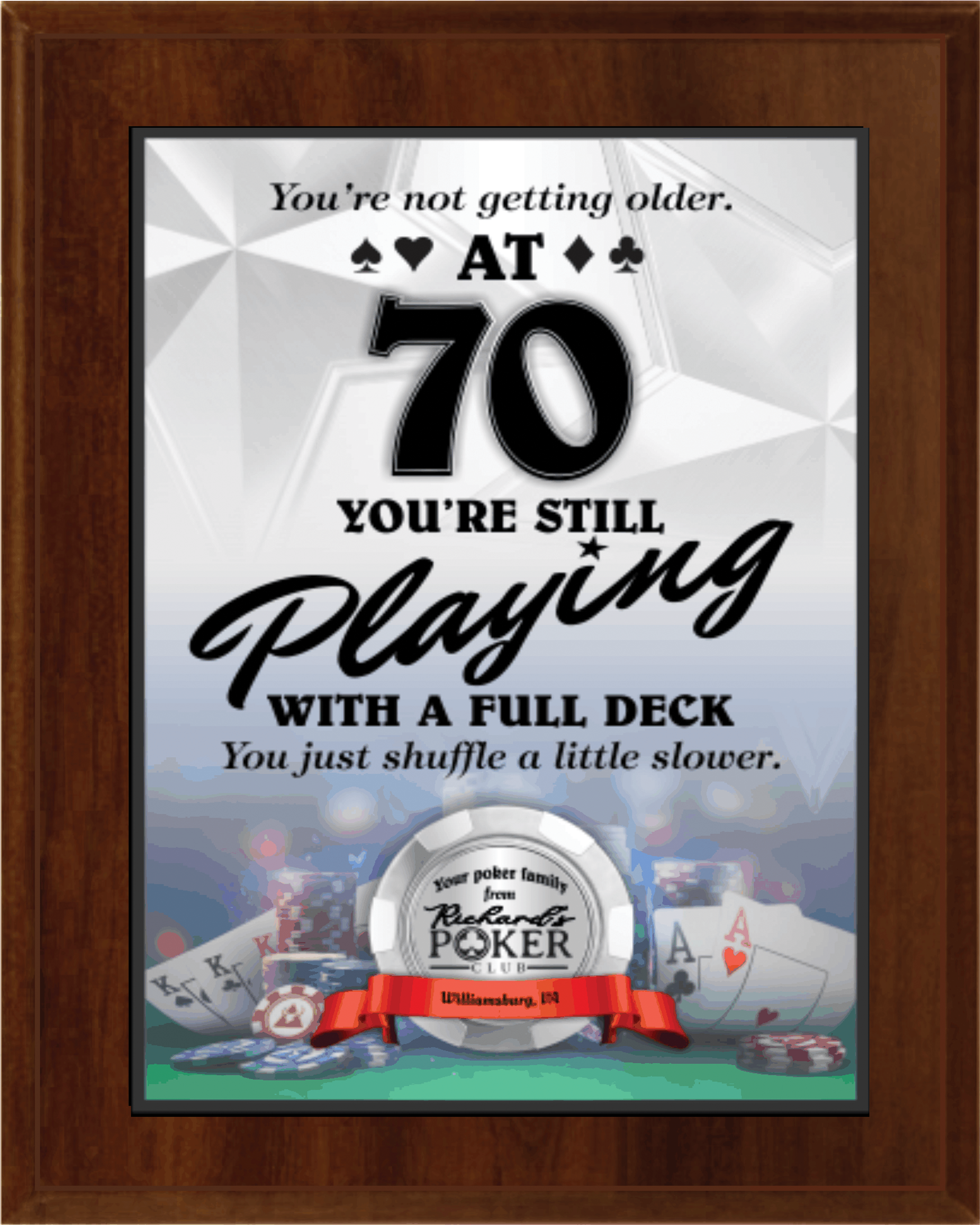 Plaque with Double Plate (Full Plate of Sublimation)