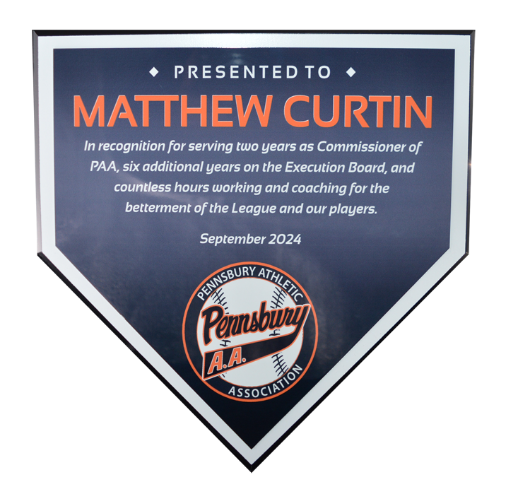 10" x 10" Home Plate Plaque