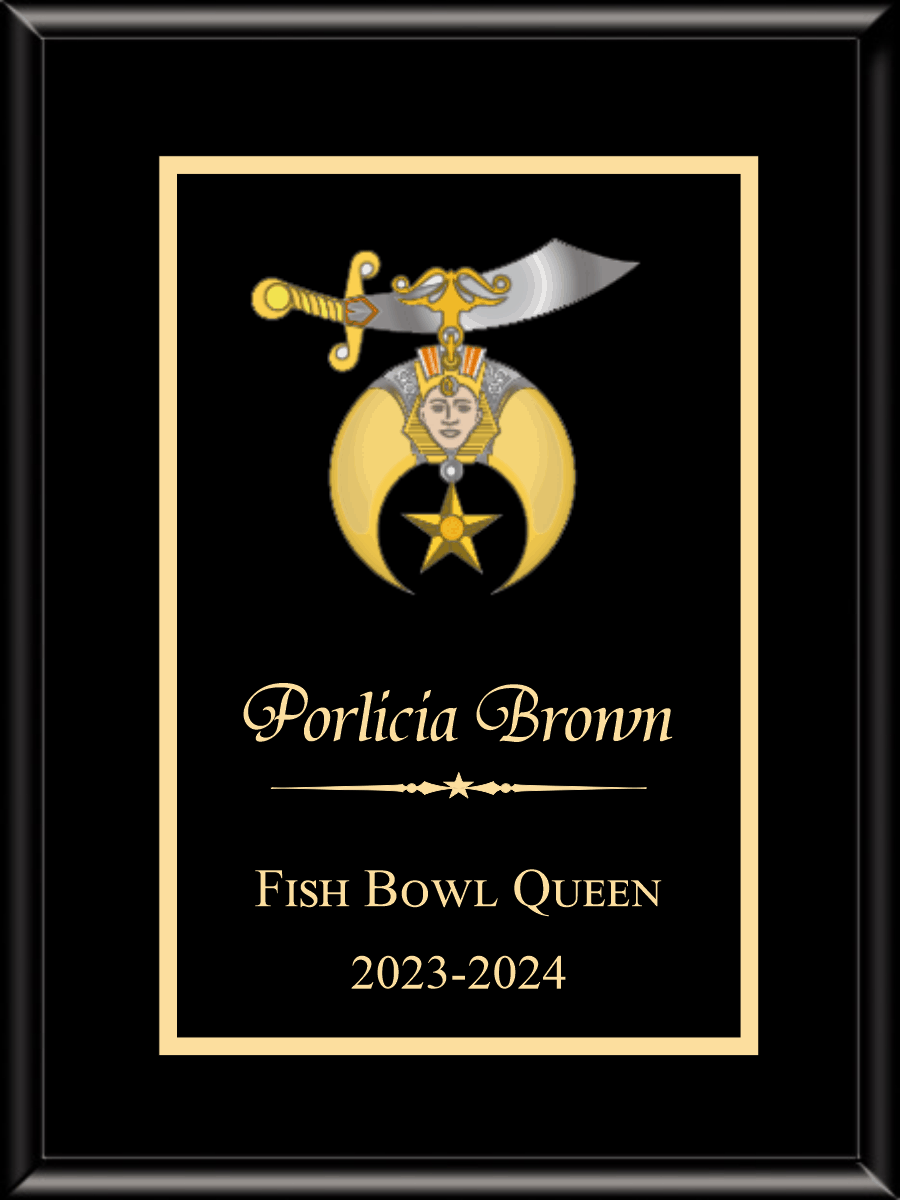 Simulated Walnut Plaque