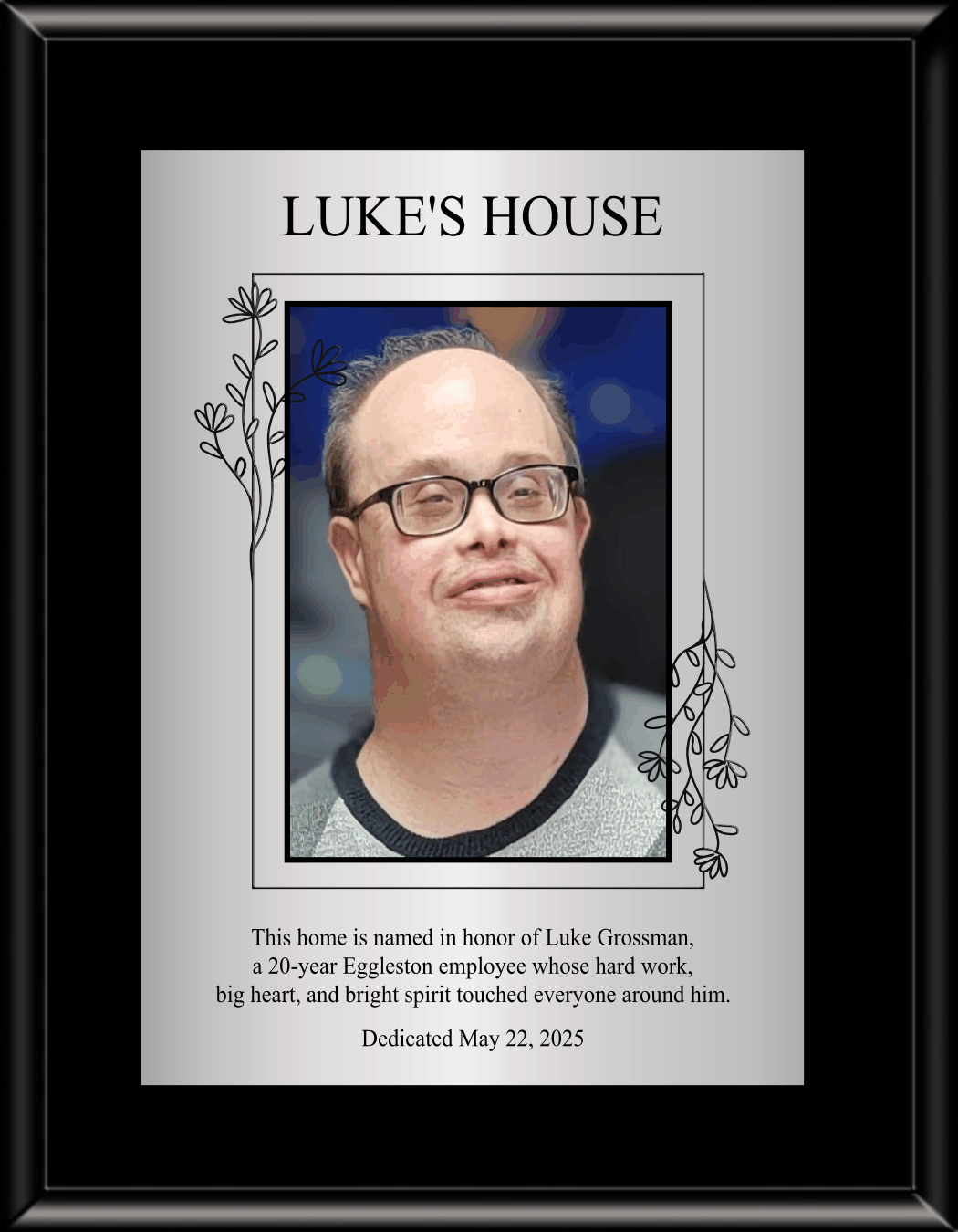 Simulated Walnut Plaque