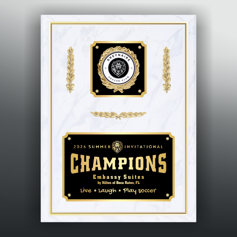 Gold Edge Plaques