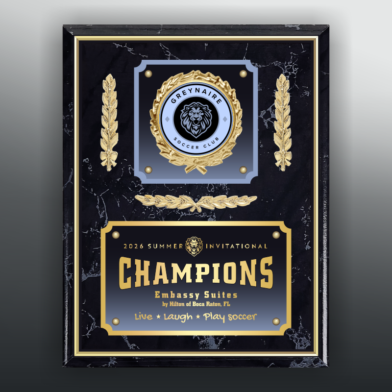 Gold Edge Plaques