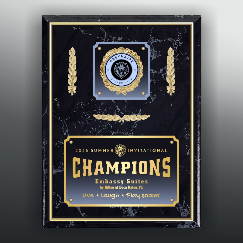 Gold Edge Plaques