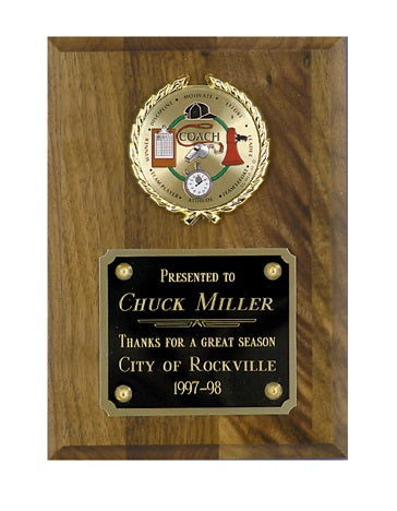 Plaque With Logo In Wreath