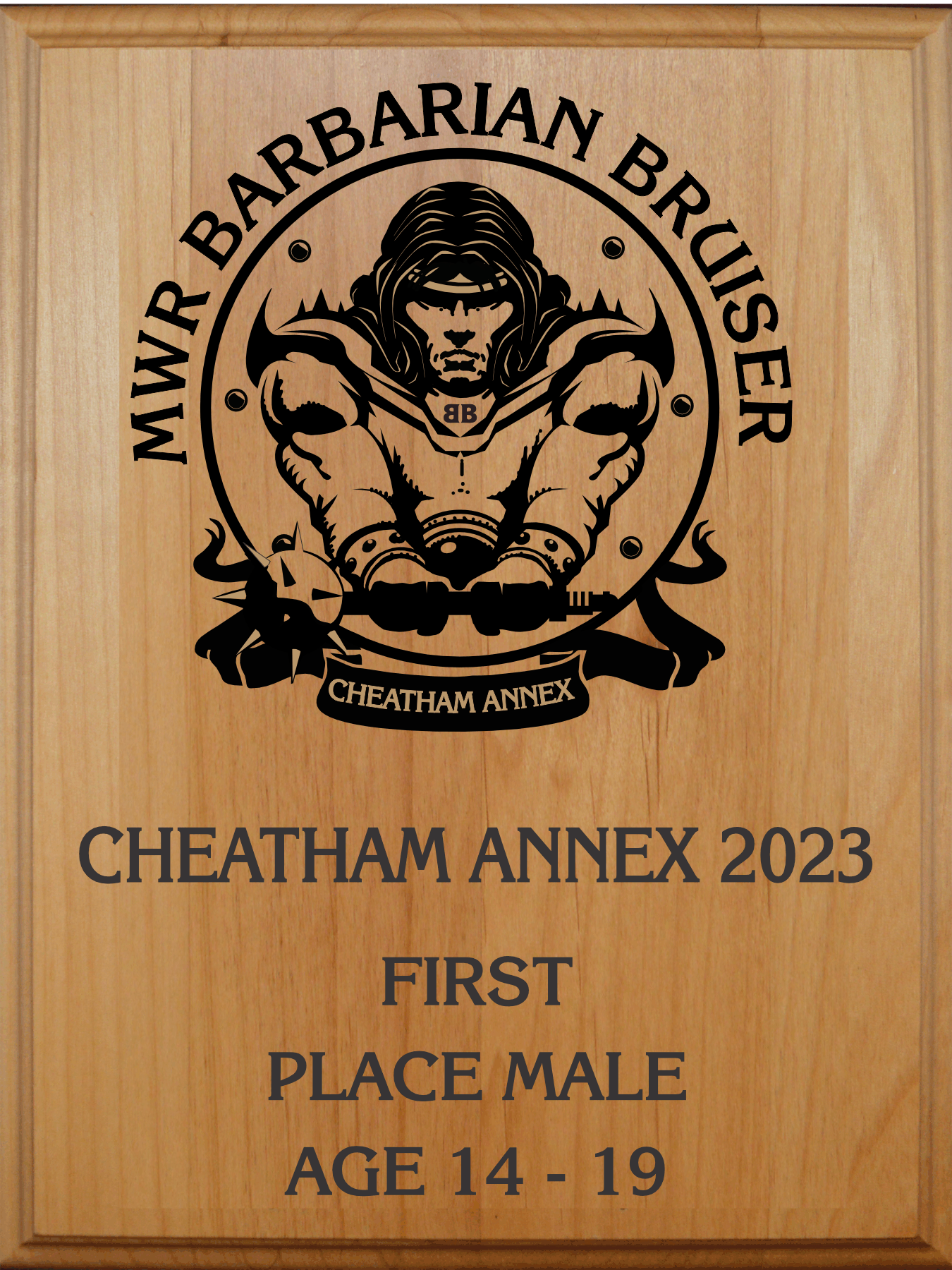 Red Adler Laser Engraved