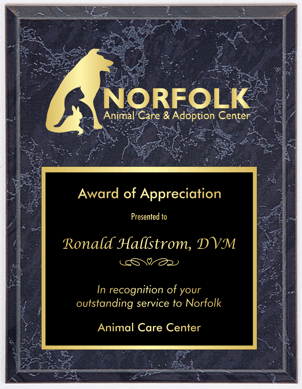 Marble Finish Plaque