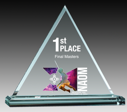Triangle on Jade Base