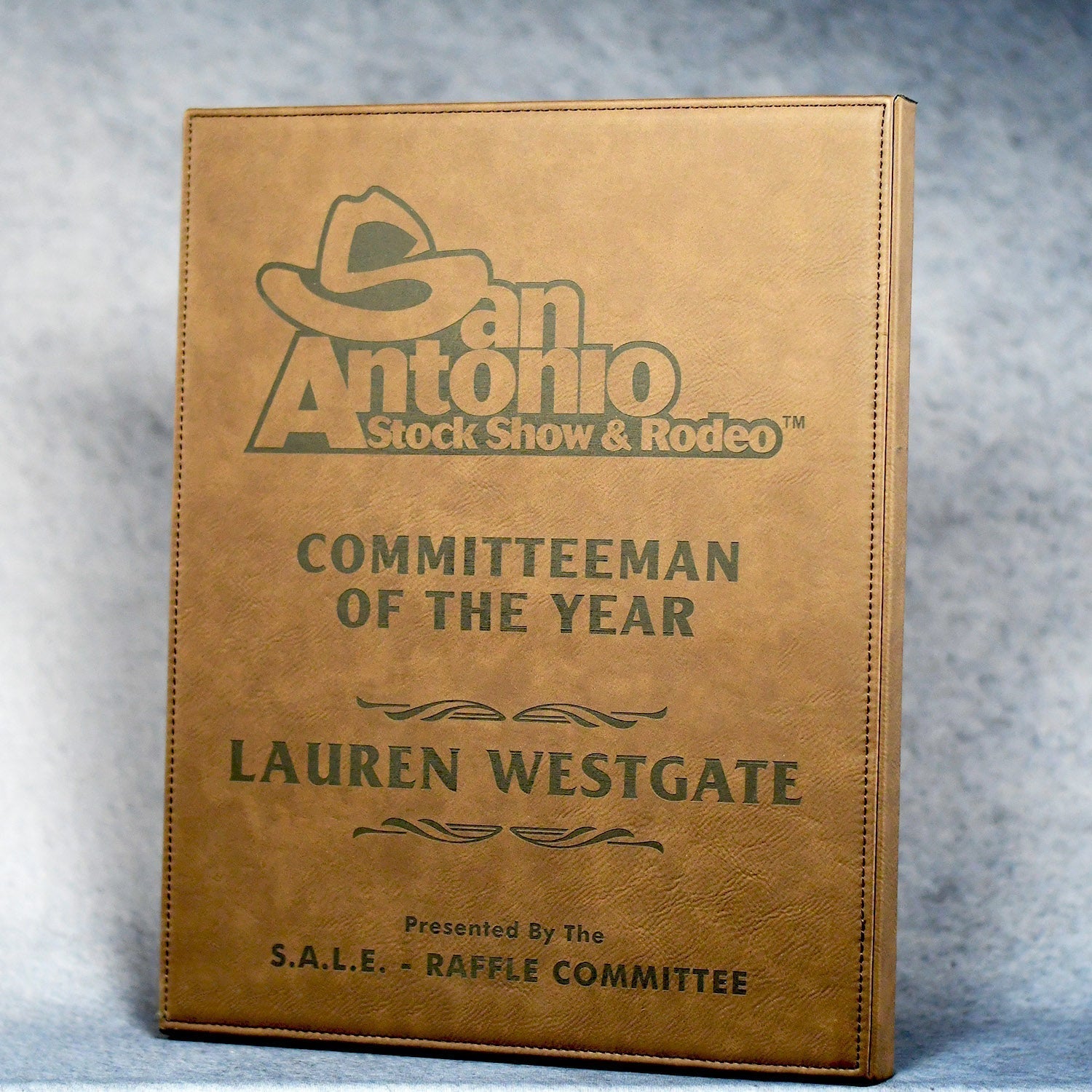 Leatherette Plaque - Black