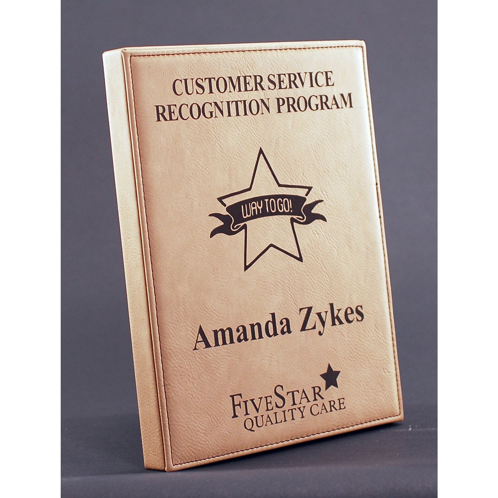 Leatherette Plaque - Black