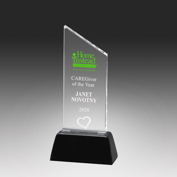 Acrylic peak top in black base